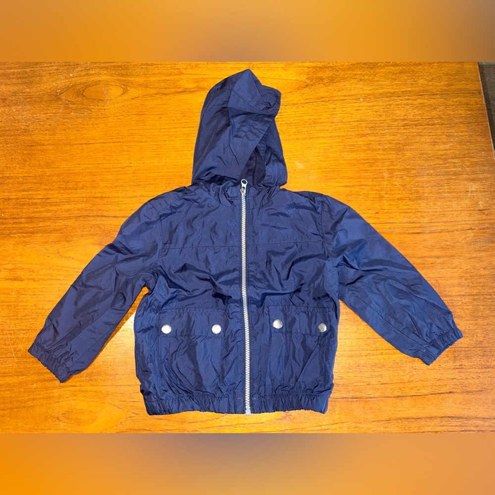 Joe fresh | navy blue wind brake jacket rain coat waterproofed | size 2